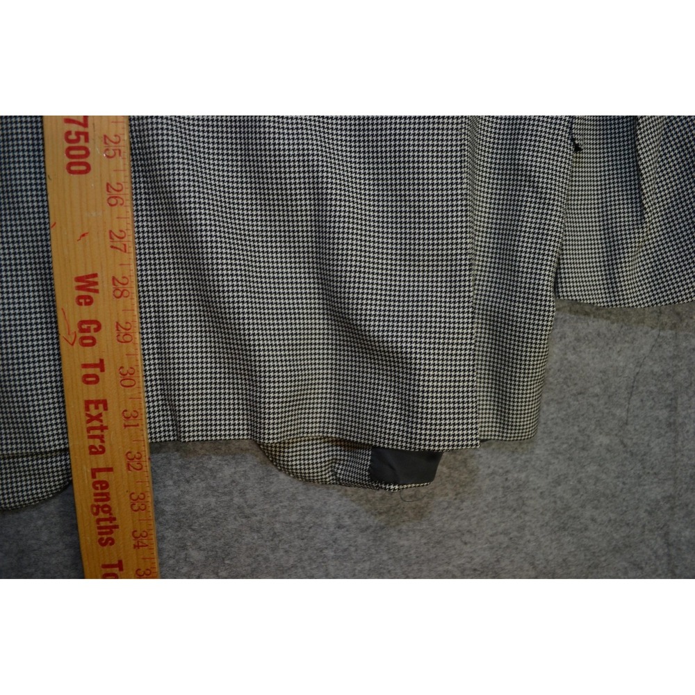 Ermenegildo Zegna Blazer Mens 44 Houndstooth Wool 15milmil15‎ Italy Sport Coat - Picture 16 of 16